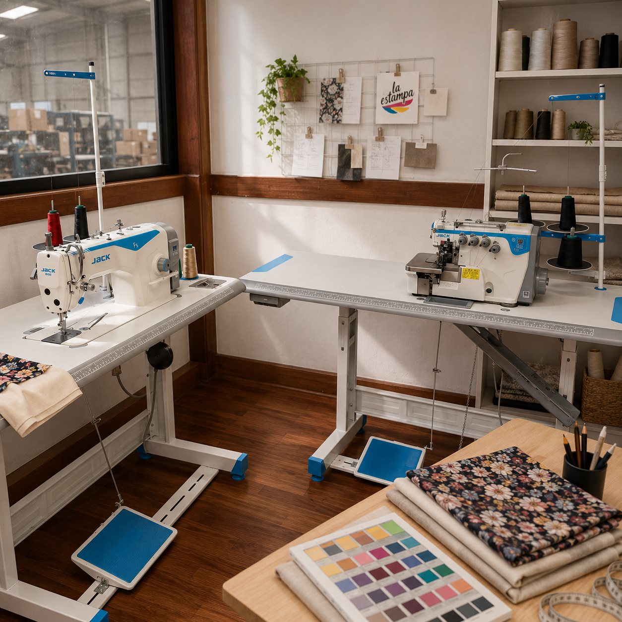 Máquina de coser industrial